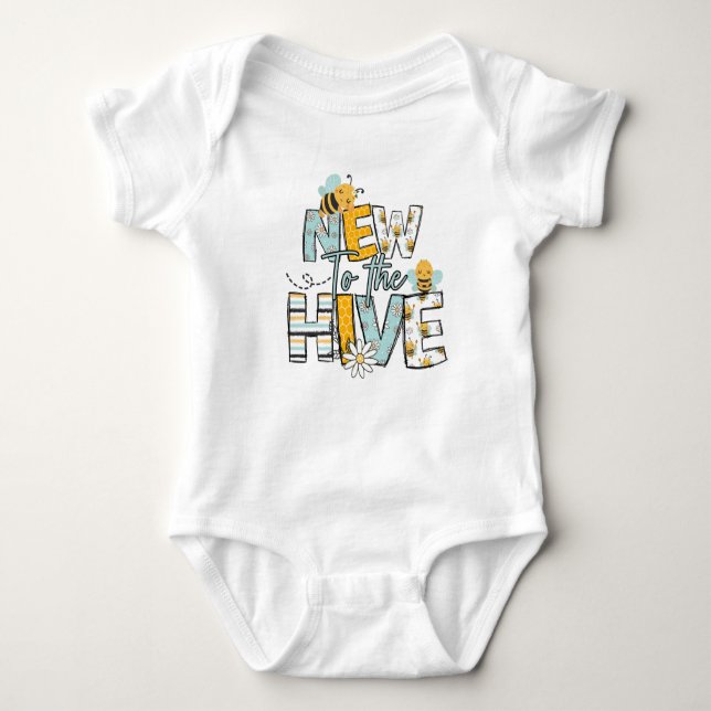 Neu im Hive Baby Bodysuit Strampler (Vorderseite)
