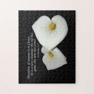 neu in Christlicher Schrift mit Lilienpuzzle