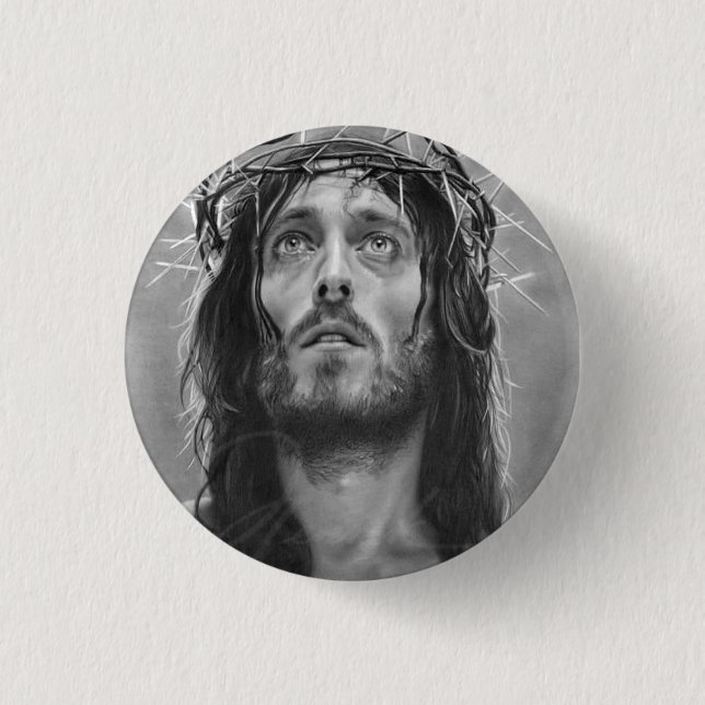 NEU! - JESUS CHRIST BUTTON BACK ABZEICHEN (Vorderseite)