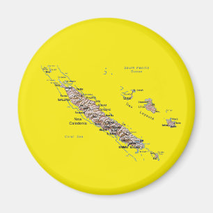 Neu-Kaledonien Karten-Magnet Magnet