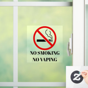 NEU! 🚭 Keine Rauchschutzklammer - 5x5 m² Fensteraufkleber