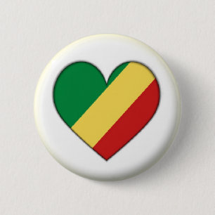 NEU! - KONGO-BRAZZAVILLE HERZEN BUTTON ZURÜCK ABZ