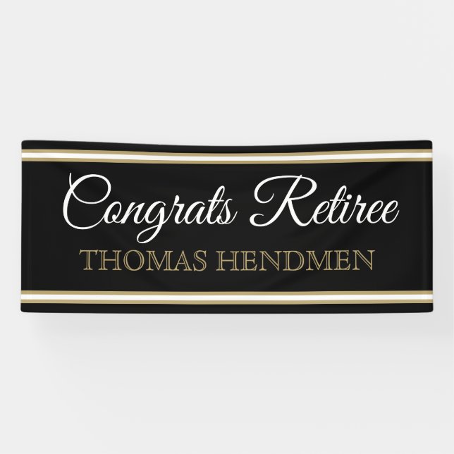 NEU! Kundenspezifische Glückwunsch-Retiree-Banner Banner (Horizontal)