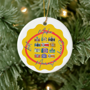 NEU! Letzten Moment machen - Kamera - Keramik Ornament