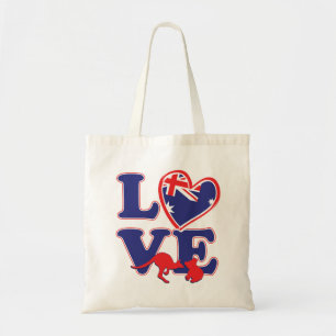 NEU-Liebe-aus-Australien-Herz-und-Tier Tragetasche