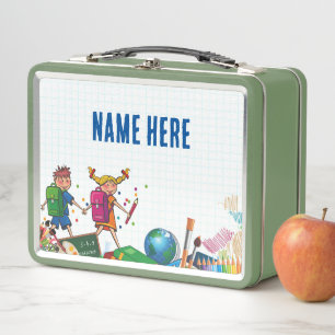 NEU! Lunchbox - Zurück zu Schulmetall - Grün