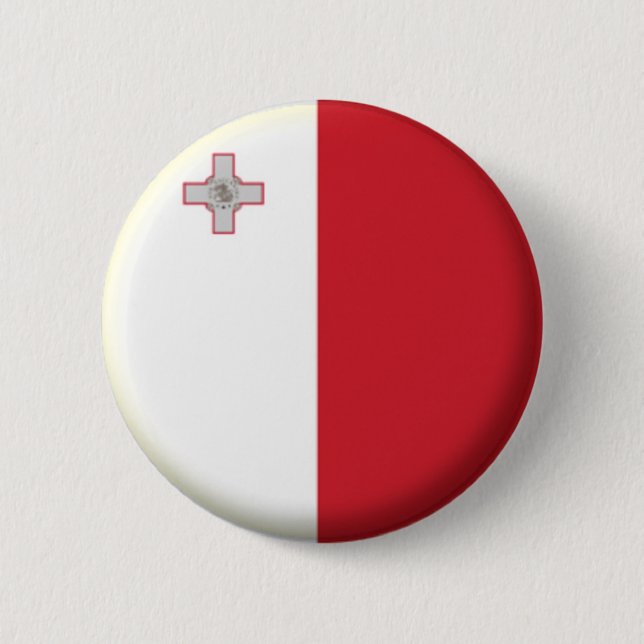 NEU! - MALTA BUTTON BACK ABZEICHEN (Vorderseite)