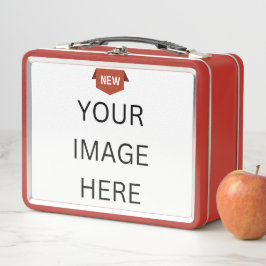 NEU! Metal Lunchbox - Rot - Benutzerdefiniert