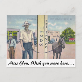 Neu Mexiko-Texas Postkarte