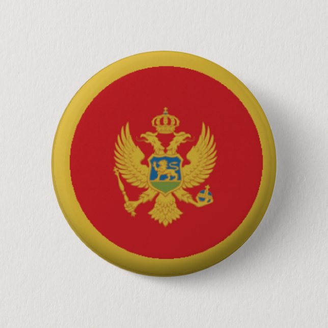 NEU! - MONTENEGRO BUTTON RÜCKKEHR ABZEICHEN (Vorderseite)