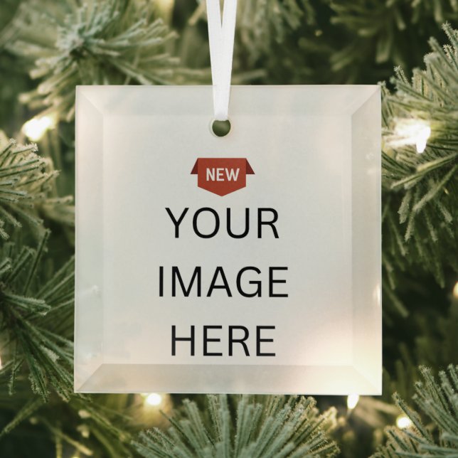 NEU! Ornament - Glas Square Ornament - Custom (Insitu)
