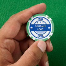 NEU! Poker Chips - Green-Custom