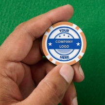 NEU! Poker Chips - Orange - kundenspezifisch