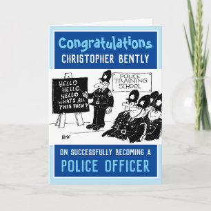 Neu qualifizierte Policeman Card Karte