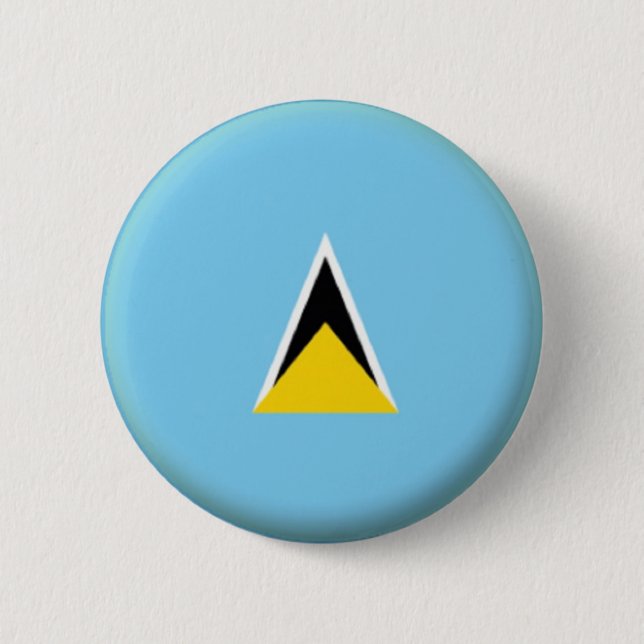 NEU! - SAINT LUCIA BUTTON BACK ABZEICHEN (Vorderseite)