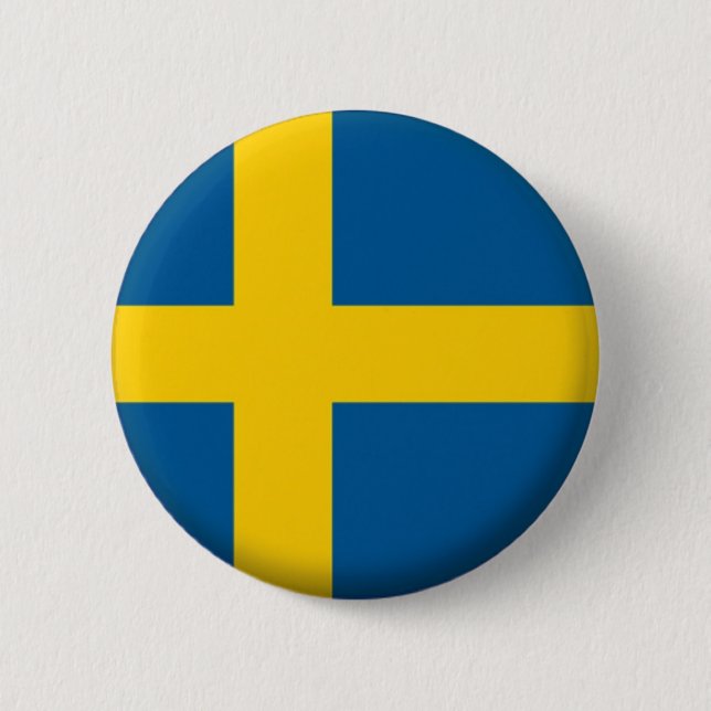 NEU! - SCHWEDENES BUTTON - ABZEICHEN (Vorderseite)