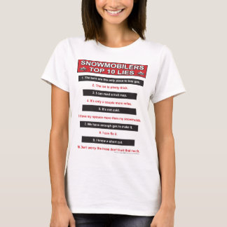 Neu-Top-10-Lügen-groß-rot T-Shirt