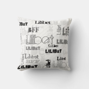 NEU! Trendy Girls Name Geschenk Wordclow Urban Chi Kissen