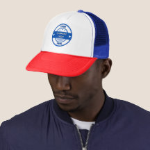 NEU! Trucker Hat - Red White Blue - Anpassen