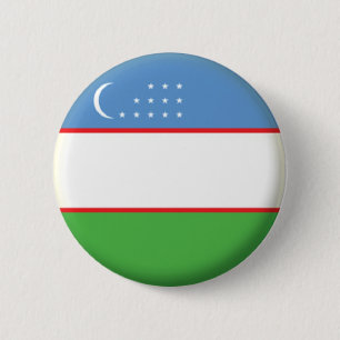 NEU! - UZBEKISTAN BUTTON BACK ABZEICHEN