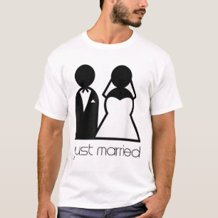 Neu verheiratet, die Braut und der Bauernhof sind T-Shirt