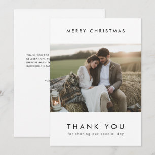 Neu Verheiratet Vielen Dank Weihnachten Foto