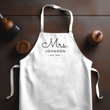 Neu verheiratete Braut Personalisiert White
