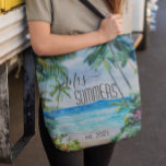 Neu verheiratete Bride Beach Tropical Hawaii Tasche<br><div class="desc">This design was created though digital art. It may be personalized in the area provide or customizing by choosing the click to customize further option and changing the name, initials or words. You may also change the text color and style or delete the text for an image only design. Kontakt...</div>