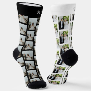 Neu verheiratete Fotos Mr. and Mrs. Socken