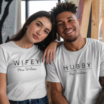 Neu Verheiratete Honeymoon Custom Shirts für Paare