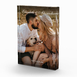 Neu Verlobte Couple Gift Keepake Verlobung Fotoblock