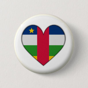 NEU! - ZENTRALAFRIKANISCHE REPUBLIK HERZEN ABZEICH BUTTON