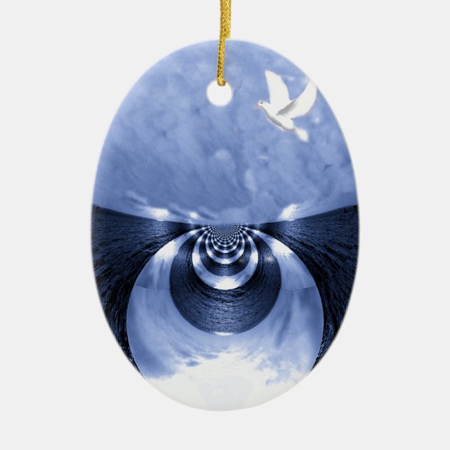 Neuanfang#1_ Keramik Ornament (Vorne)