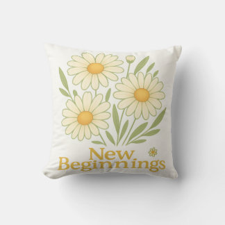 Neuanfang Daisy Blumen Wurfkissen Kissen