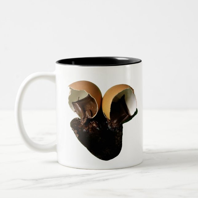 Neuartige Schokoladeneier Zweifarbige Tasse (Links)