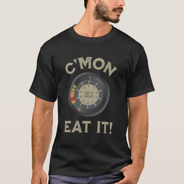 Neuartiger Eisfisch Fisch Fisch Fisch Finder C'Mon T-Shirt (Vorderseite)