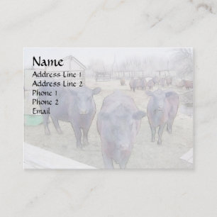 Neuartiger junger Schwarzer Winkel Visitenkarte