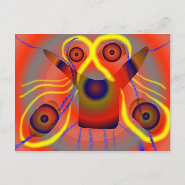 Neuartiger Löwenhund Postkarte (Vorderseite)