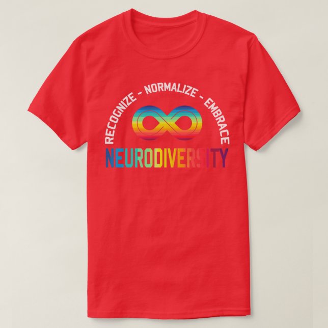 Neuartiger Regenbogen-Infinity-Frauen T-Shirt (Design vorne)