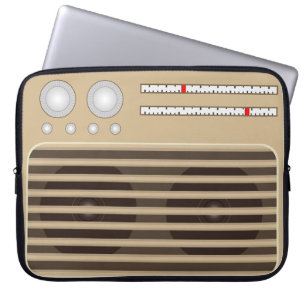 Neuartiger Retro-Radio-Effekt Laptopschutzhülle