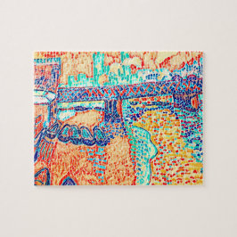 Neuartiges Abstraktes Art Deco Multi Color