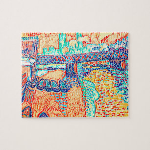 Neuartiges Abstraktes Art Deco Multi Color