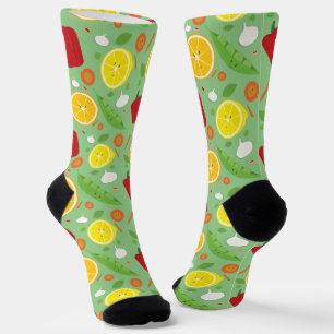 Neuartiges Fun Muster Gemüsepflanzenfutter Socken