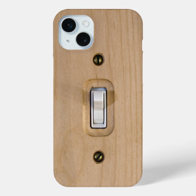 Neuartiges Nah-Up-Foto aus Holzschaltern Case-Mate iPhone Hülle (Rückseite)