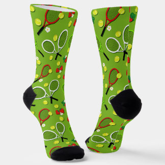 Neuartiges Tennis Themensport Gemustert Socken
