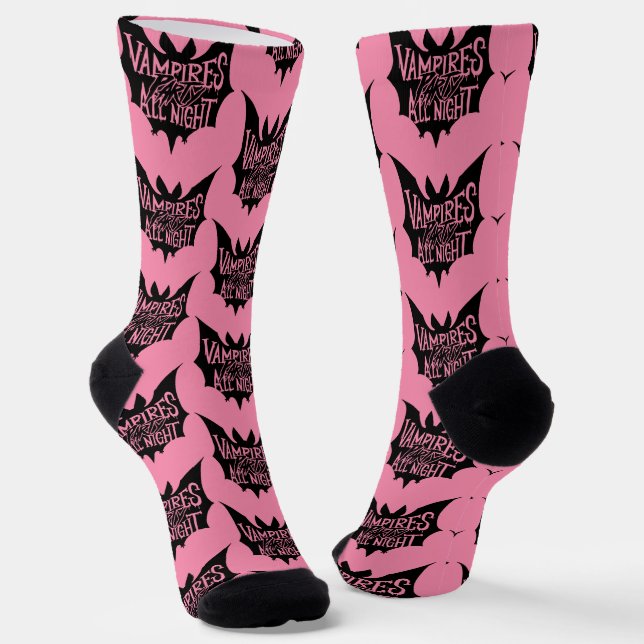 Neuauflage: Vampirs Halloween-Bash Socken (Gewinkelt)