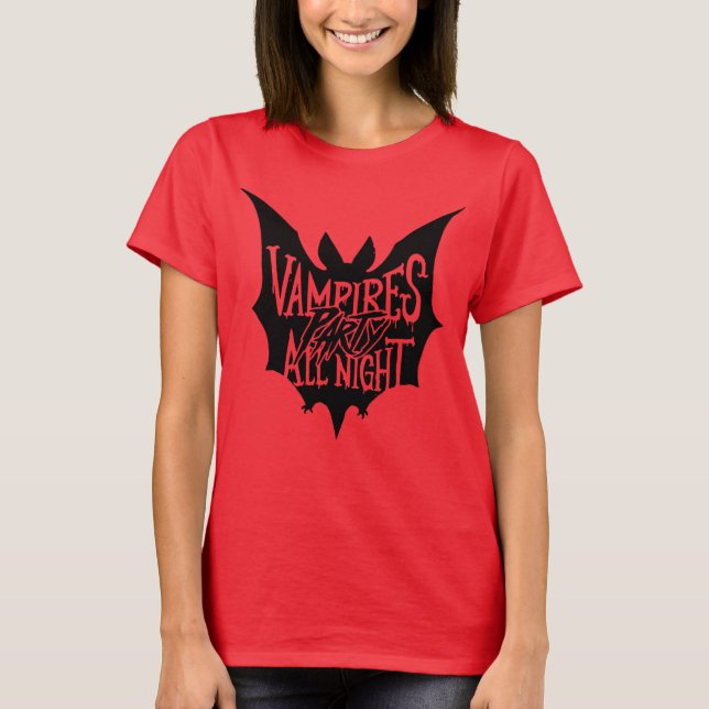 Neuauflage: Vampirs Halloween-Bash T-Shirt (Vorderseite)