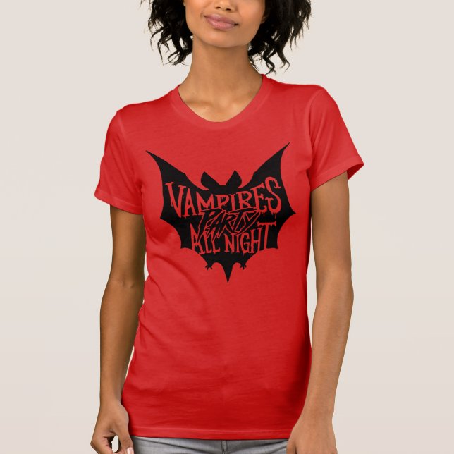 Neuauflage: Vampirs Halloween-Bash T-Shirt (Vorderseite)