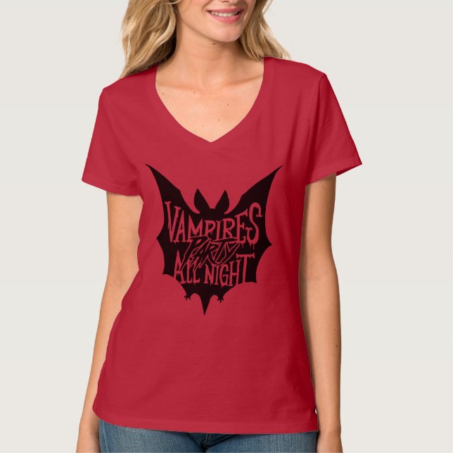 Neuauflage: Vampirs Halloween-Bash T-Shirt (Vorderseite)