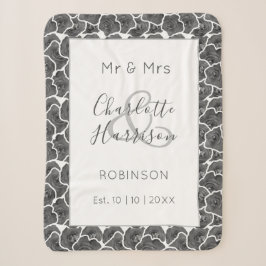 Neuauflage von Mr. und Mrs. Personalisiert Wedding Sherpadecke